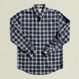 L.L. Bean Wrinkle Free Plaid Button Down Shirt Traditional Fit - Small